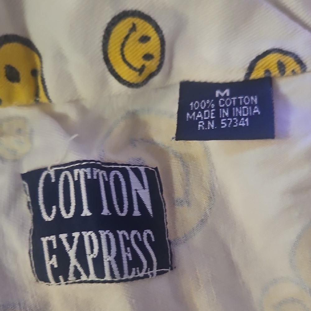 VINTAGE Cotton Express Smiley Face Shirt Rare Collectible - Picture 2 of 6